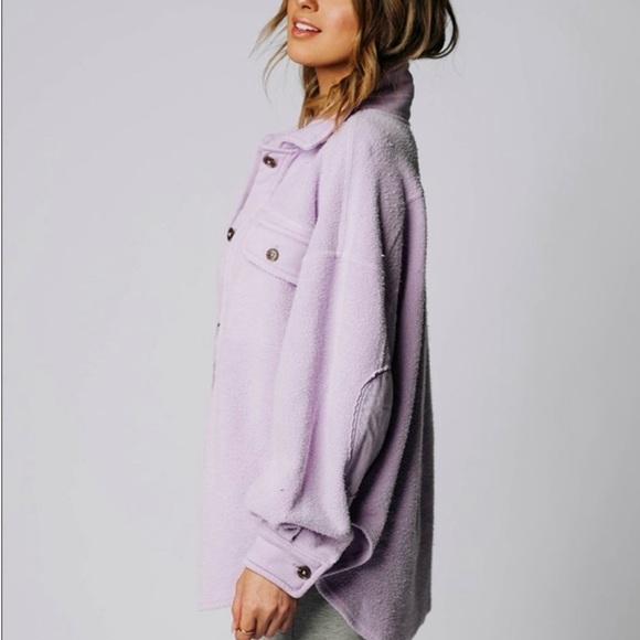Free people ruby lavender purple shacket - Picture 3 of 10